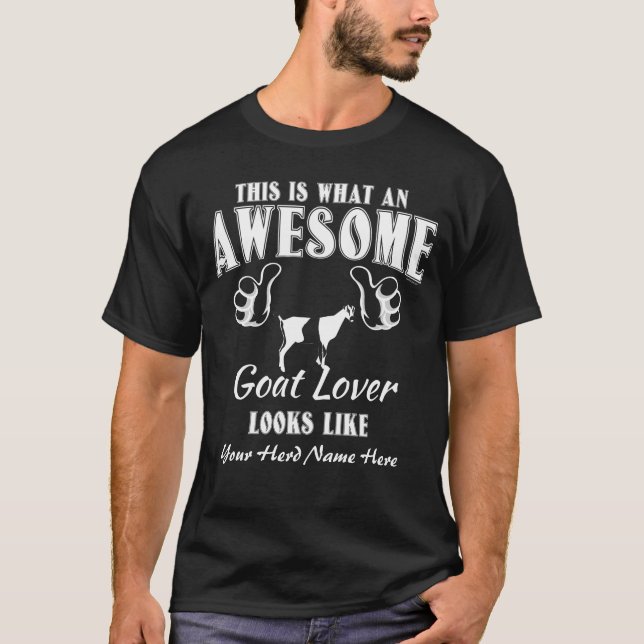 Camiseta PERSONALIZE O Incrível Capim Lover LaMancha Goat (Frente)
