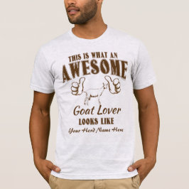 Camiseta PERSONALIZE O Incrível Capim Lover Saanen Goat