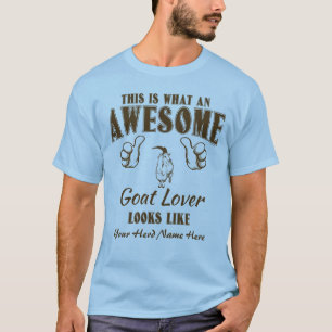 Camiseta PERSONALIZE O Incrível Goat Lover Angora Goat