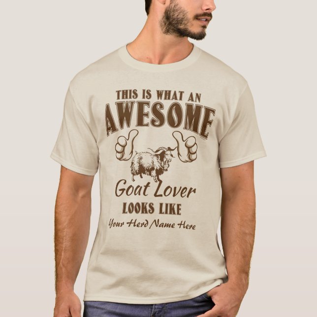 Camiseta PERSONALIZE O Incrível Goat Lover Angora Goat (Frente)