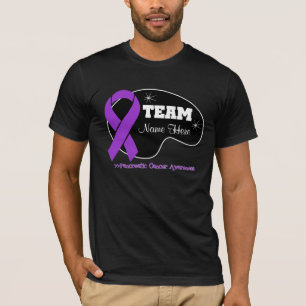 Camiseta Personalize o nome da equipe - câncer de pâncrea