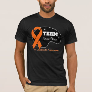 Camiseta Personalize o nome da equipe - leucemia