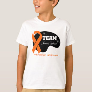 Camiseta Personalize o nome da equipe - leucemia