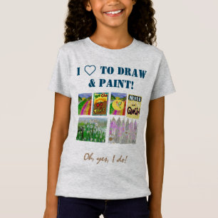 Camiseta Personalize o painel de 5 fotos e o Modelo de text