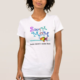 Camiseta Personalize o t-shirt da mamã da natação
