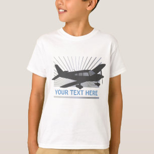 Camiseta Personalize o texto - avião da baixa asa
