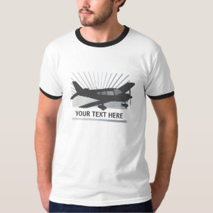 Camiseta Personalize o texto - avião da baixa asa