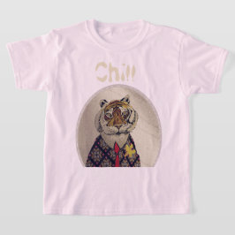 Camiseta Personalize o Tigre de Encolhimento de Diversão
