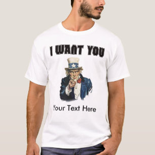 Camiseta Personalize - o tio Sam