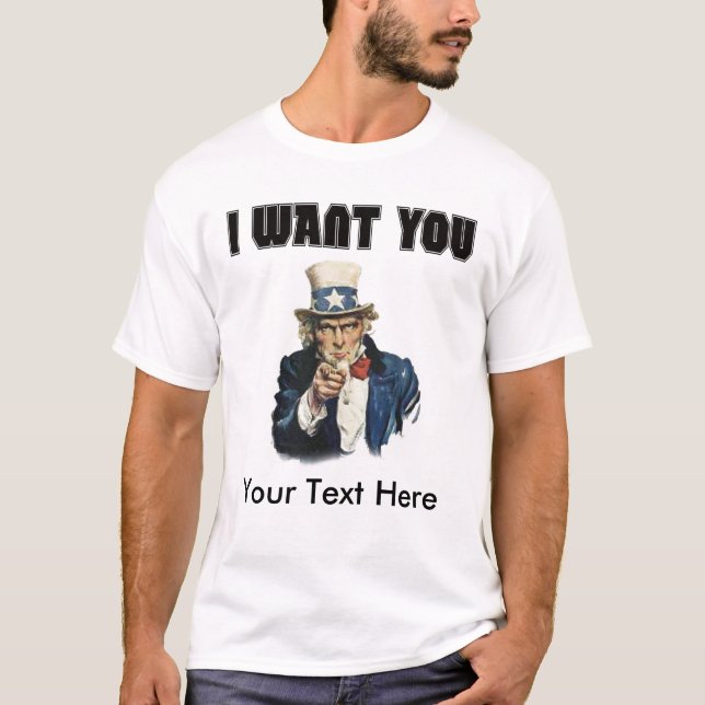 Camiseta Personalize - o tio Sam (Frente)
