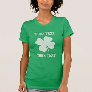 Camiseta Personalize o trevo afortunado