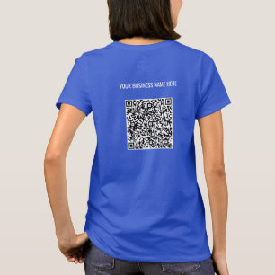 Camiseta Personalize seu código QR e seu nome de texto Saíd