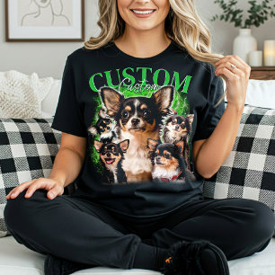 Camiseta PERSONALIZE Seu próprio animal de estimação 90s bo