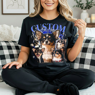 Camiseta PERSONALIZE Seu próprio animal retrô 90s bootleg
