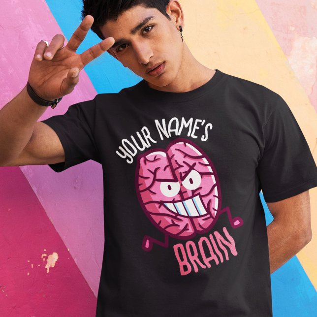 Camiseta Personalize seu próprio cérebro (Criador carregado)