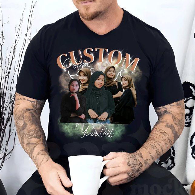 Camiseta Personalize seu próprio Namorada de Bootleg Fotogr (Criador carregado)