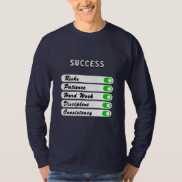 Camiseta Personalize seu T-Shirt de condições de sucesso
