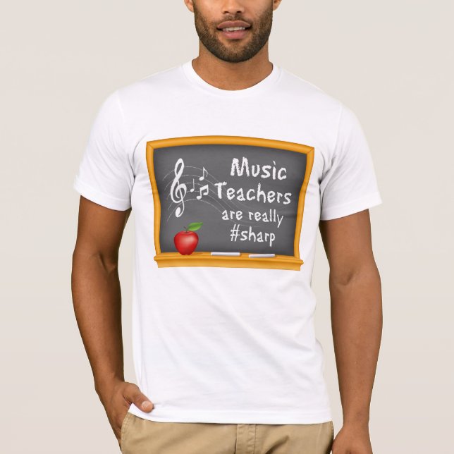 Camiseta Personalize seus professores de música (Frente)