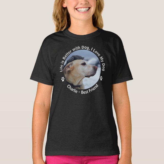 Camiseta Personalize Sua Própria Foto Personalizada De Pet  (Frente)
