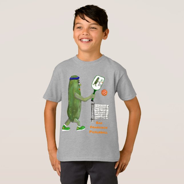 Camiseta Personalize Text Funny Pickle Player (Frente Completa)