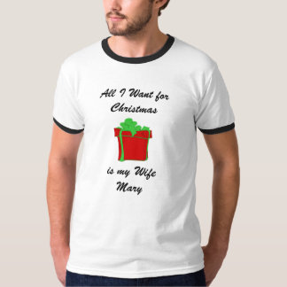 Camiseta Personalize tudo que eu quero para o Natal sou