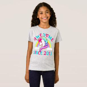 Camiseta Personalize Unicórnio Incrível Desde o Ano de Nasc