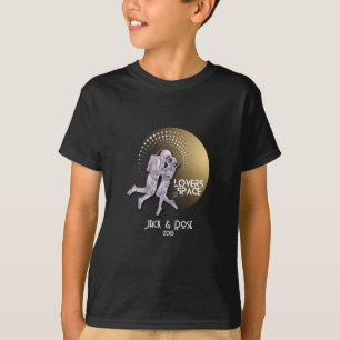 Camiseta Personalize your Lovers in Space design
