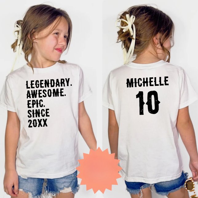 Camiseta Personalized Birthday 10th 12th 14th Birthday Gift (Criador carregado)