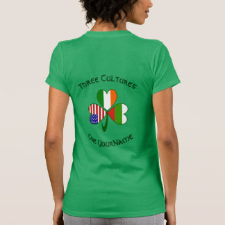 Camiseta Personalized Bulgaria Ireland USA Shamrock Women's
