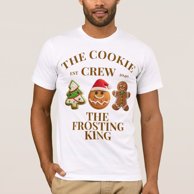 Camiseta Personalized Cookie Crew Funny Christmas Matching (Frente)