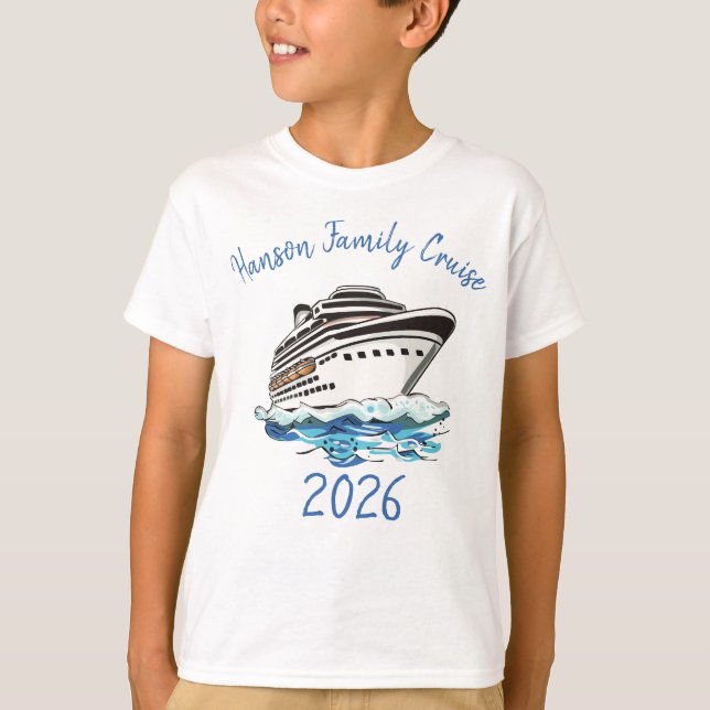 Camiseta Personalized Cruise Ship (Frente)