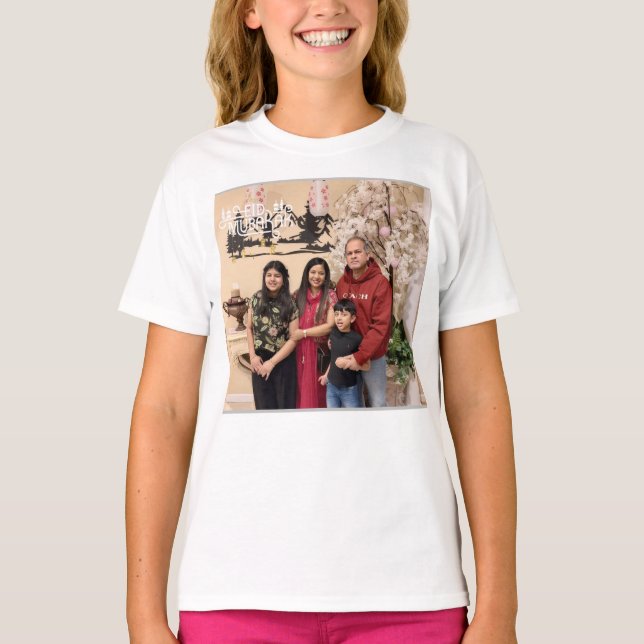 Camiseta Personalized Custom Photo Picture Friends Family (Frente)