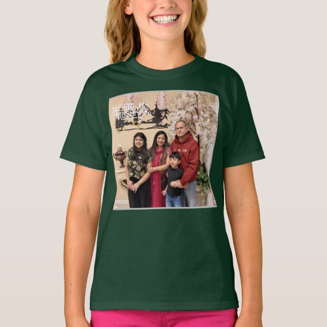 Camiseta Personalized Custom Photo Picture Friends Family (Frente)