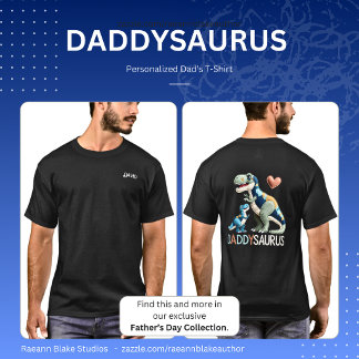 Camiseta Personalized Daddysaurus T-Shirt