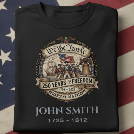 Camiseta Personalized Descendant of a Patriot 