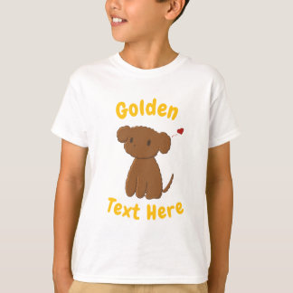 Camiseta Personalized Golden Doodle Dog Kids T-shirt