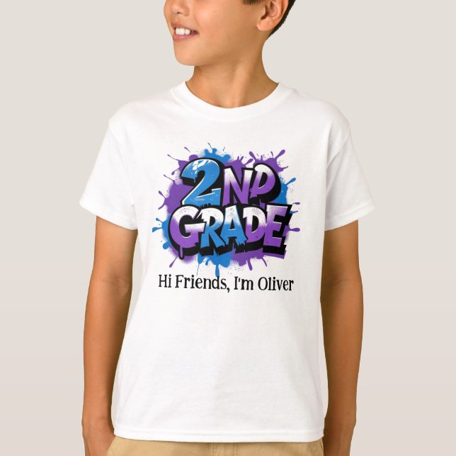 Camiseta Personalized Graphic Kid T-shirt - Back To School (Frente)