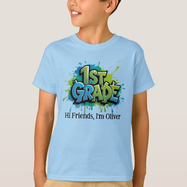 Camiseta Personalized Graphic Kid T-shirt - Back To School (Frente)