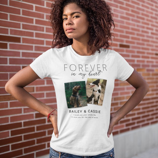 Camiseta Personalized Joint Pet Memorial (Criador carregado)