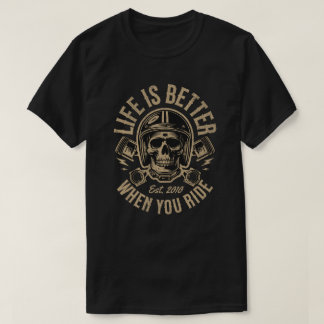 Camiseta Personalized 'Life is Better When You Ride'