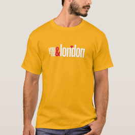Camiseta Personalized London Love Story Anniversary Tee