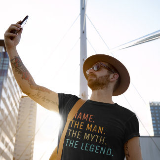 Camiseta Personalized Name The Man The Myth The Legend