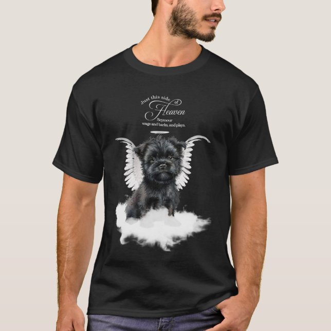 Camiseta Personalized Pet Memorial Affenpinscher Dog (Frente)