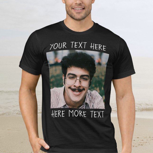 Camiseta Personalized Photo and Text Or Name Ugly Funny (Criador carregado)