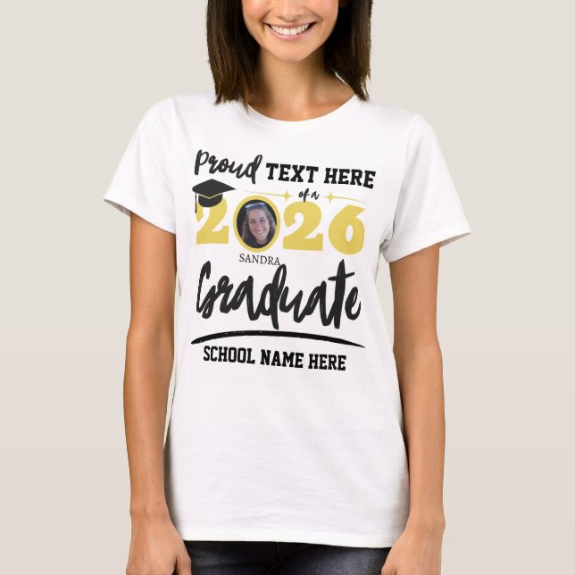 Camiseta Personalized Proud Family Graduation Class of 2026 (Frente)