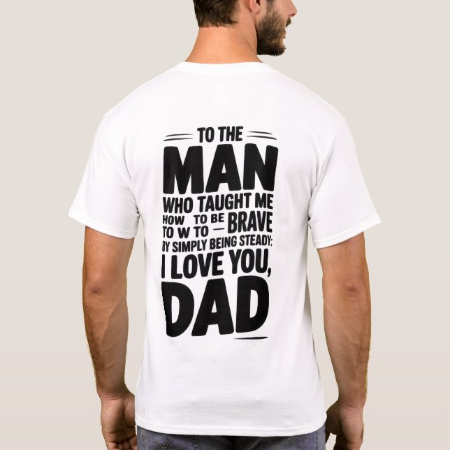 Camiseta Personalized T-shirt Father's Day (Verso)