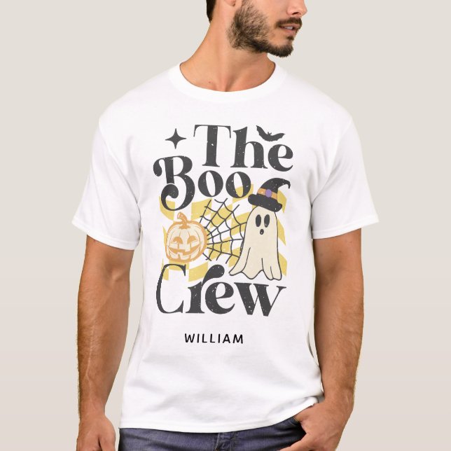 Camiseta Personalized The Boo Crew Halloween T-Shirt (Frente)