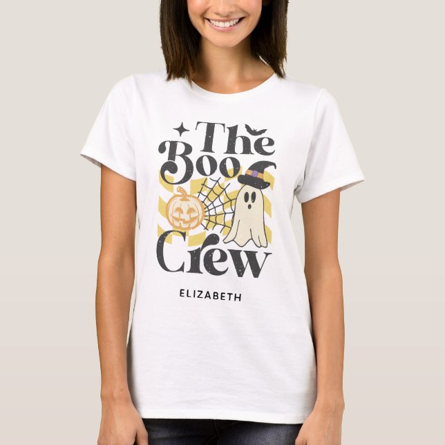 Camiseta Personalized The Boo Crew Halloween T-Shirt (Frente)
