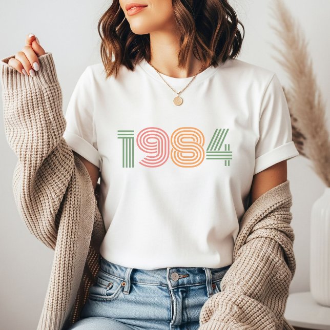 Camiseta Personalized Year of Birth Vintage Birthday Party  (Criador carregado)