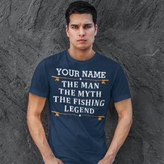 Camiseta Personalizou O Homem O Mito Da Lenda De Pesca